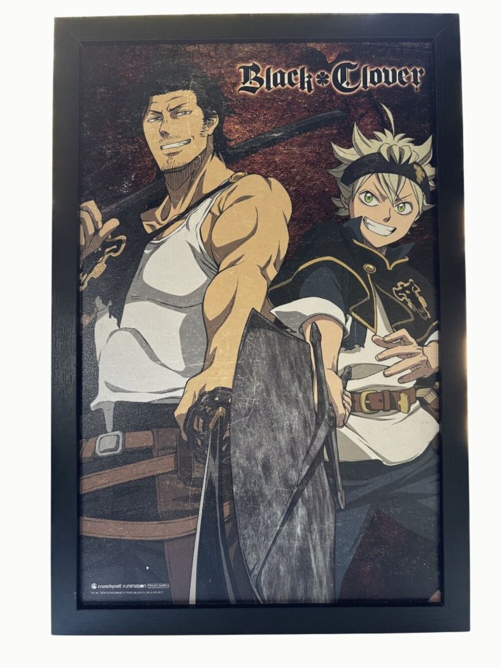 Black Clover Asta Yami Framed Wall Art Crunchyroll Funimation 12x18 Anime